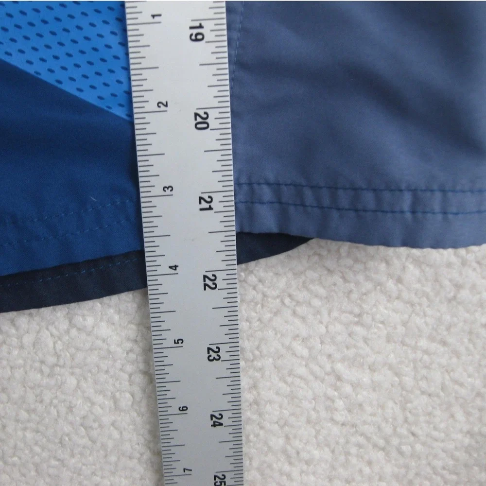 Nike Swim Trunks Mens L Blue Colorblock Board Shorts Swoosh‎ Athletic